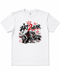 ART2WEAR Signature Logo Tee – Front & Back Graphic Streetwear T-Shirt (White)