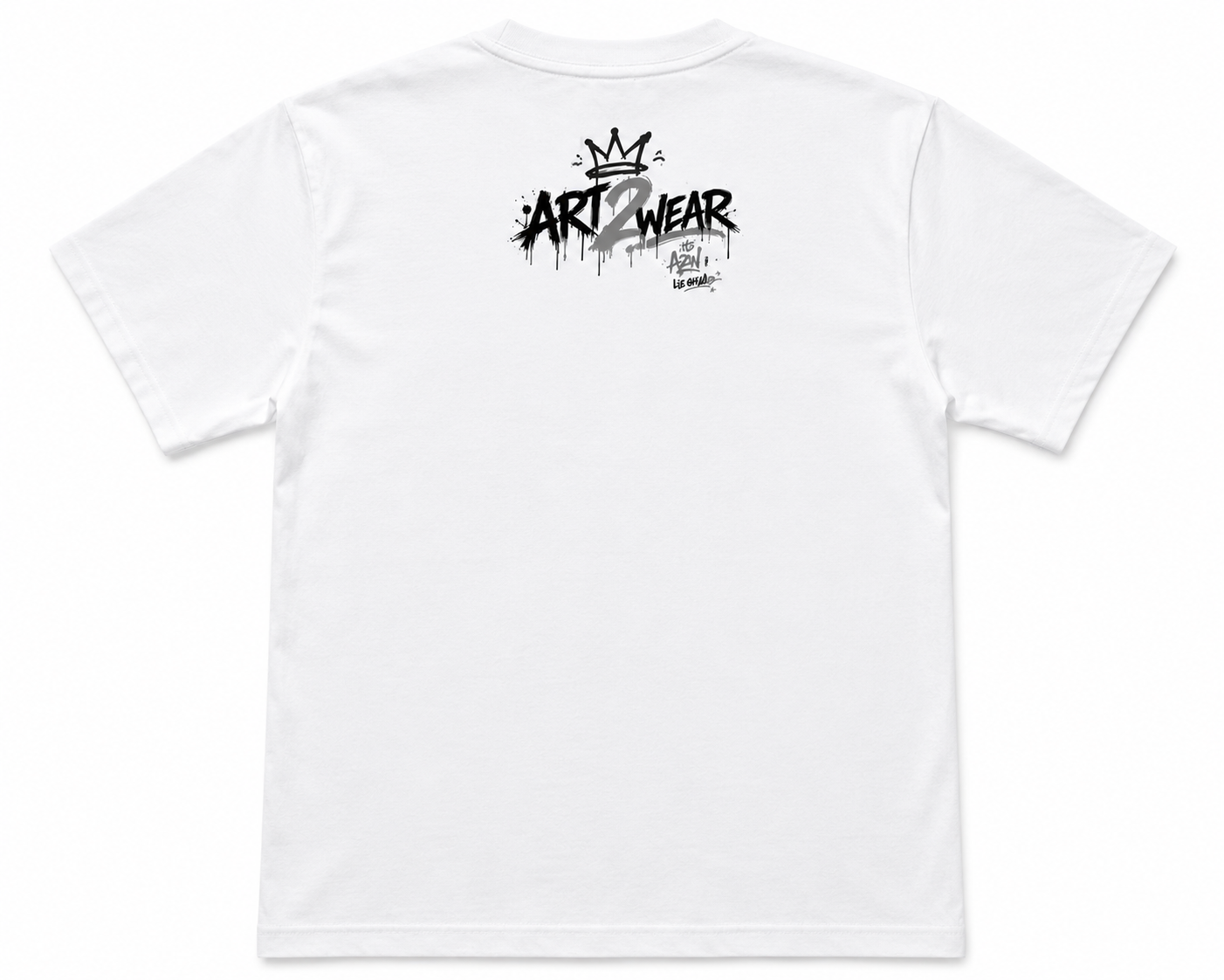 ART2WEAR Signature Graphic Tee – White Streetwear T-Shirt