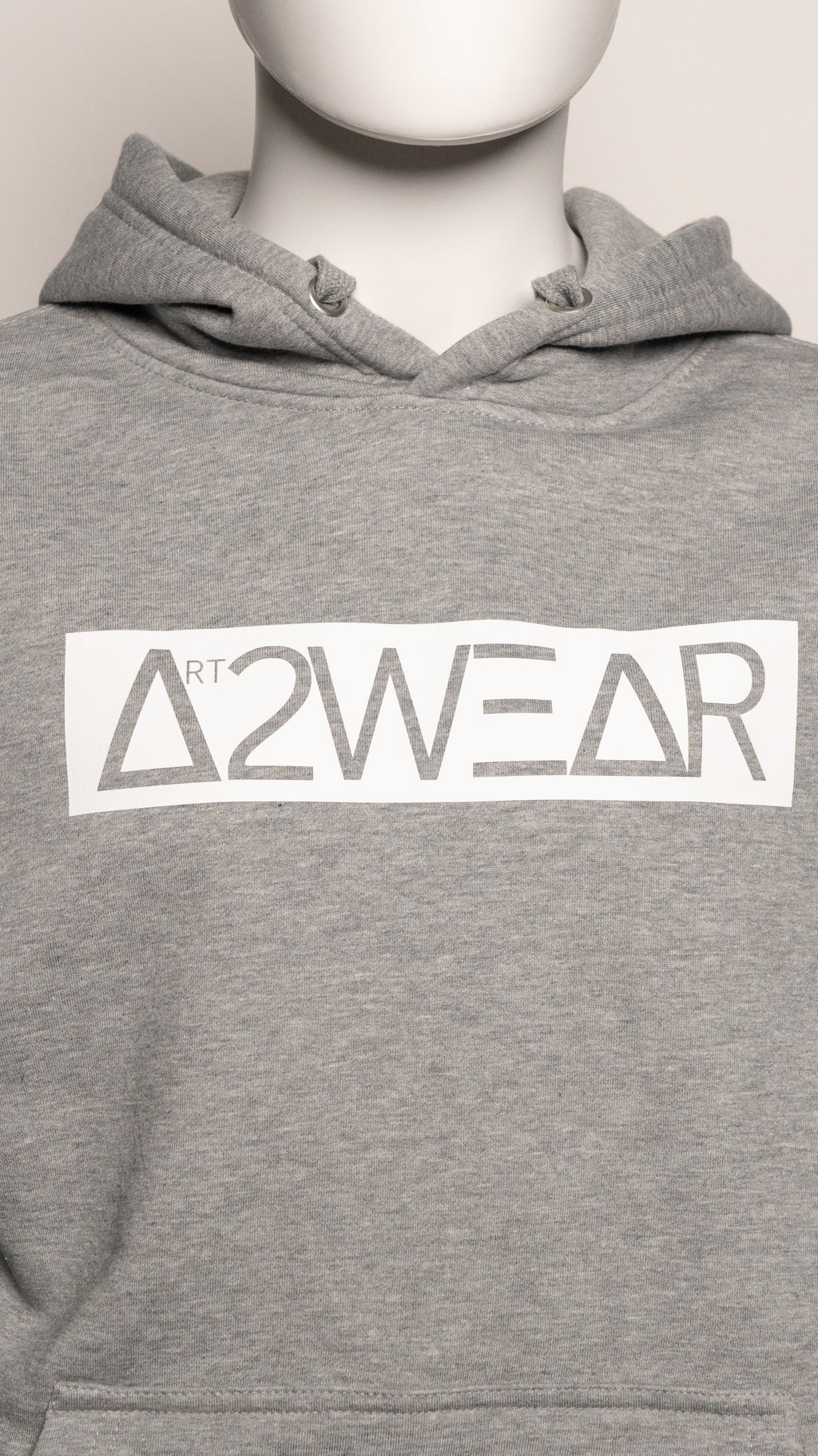 Standard Gray, Flat WT Print Hoodie