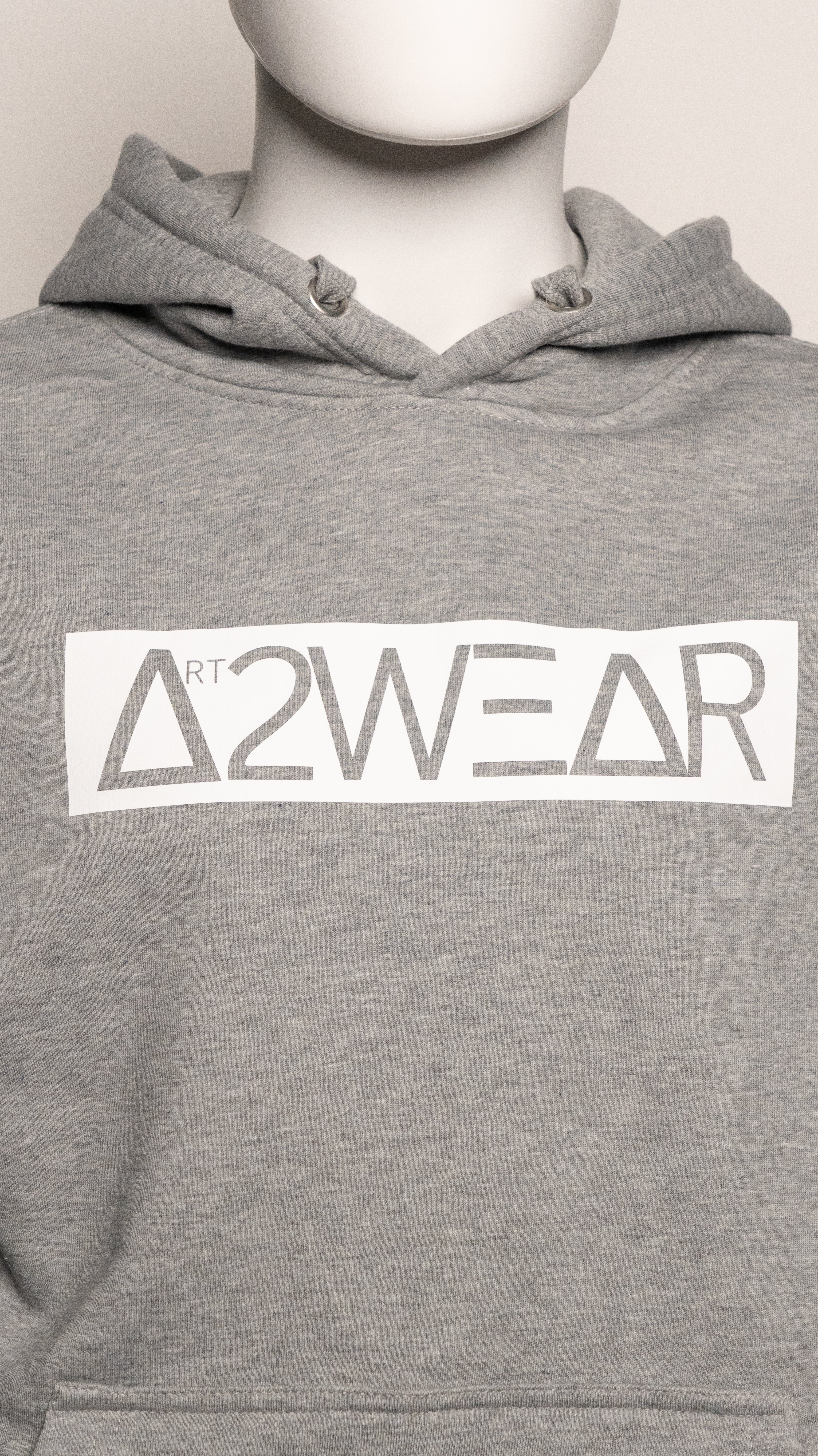 Standard Gray, Flat WT Print Hoodie